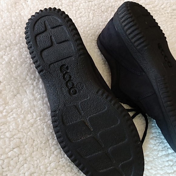 π ECCO Soft Lace-Up Sneakers β Navy β Women 7.5 - Picture 5 of 8